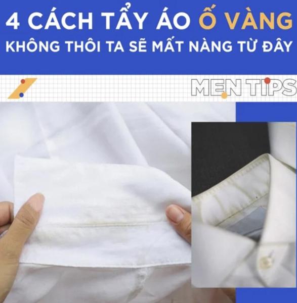  CÁCH TẨY NHANH VẾT Ố TRÊN CỔ ÁO SƠ MI